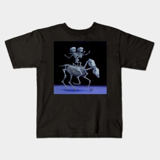 Horseback twins Kids T-Shirt